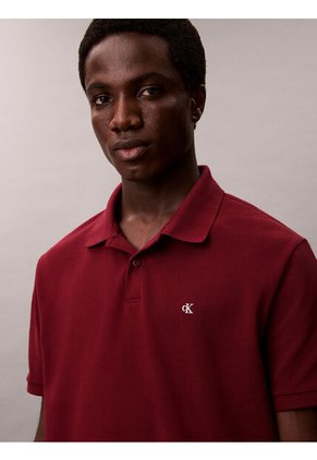 Polo Rojo Clásico De Piqué De Algodón Calvin Klein