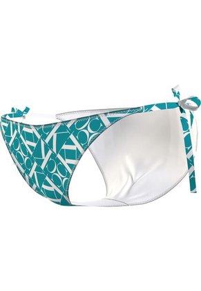 Partes Azul De Abajo De Bikini Con Lazadas - CK Monogram Calvin Klein