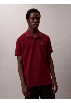 Polo Rojo Clásico De Piqué De Algodón Calvin Klein