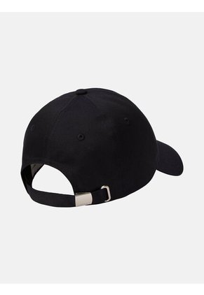 Gorra Negra De Sarga Con Logo Calvin Klein