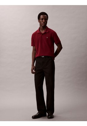Polo Rojo Clásico De Piqué De Algodón Calvin Klein