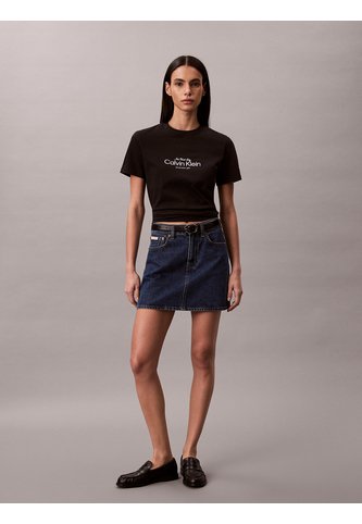 Camiseta Negra Clásica Con Logo Calvin Klein Calvin Klein