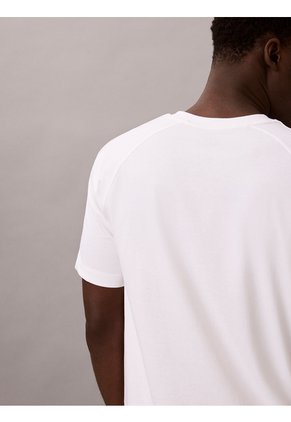 Camiseta Blanca Con Franjas Deportivas Calvin Klein