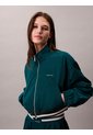 Chaqueta Verde Tipo Track De Tejido Plano Calvin Klein de Calvin Klein