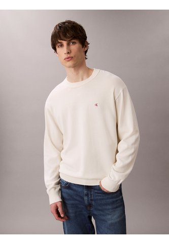 Saco Beige Tejido Con Cuello Redondo Calvin Klein Calvin Klein