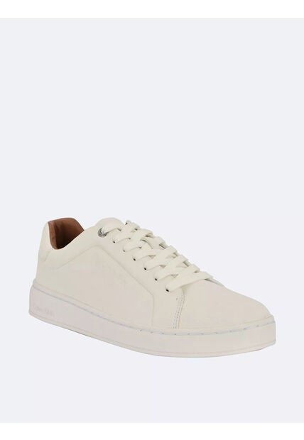 Tenis Blanco De Corte Bajo Con Suela De Plataforma Calvin Klein