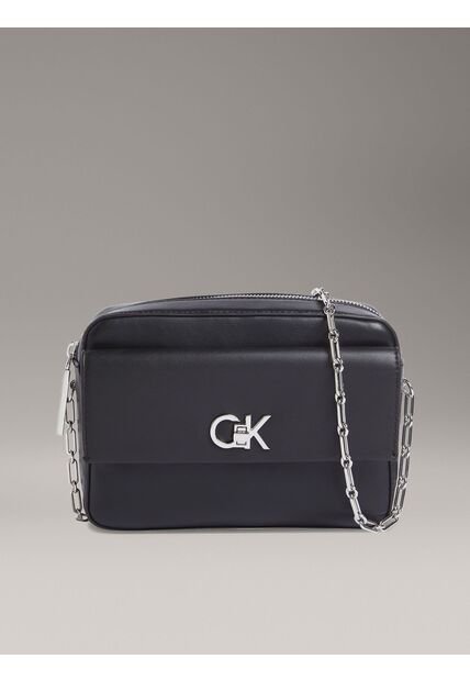 Bolso Negro Cruzado Relock Calvin Klein