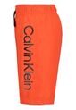 Bermuda De Baño Naranjacon Logo En Vertical Para Niño Calvin Klein de Calvin Klein