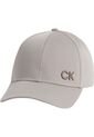 Gorra Gris Con Monograma Bordado Calvin Klein de Calvin Klein