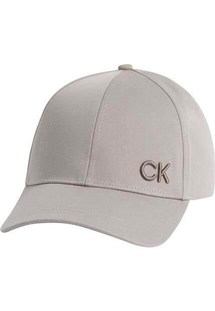 Gorra Gris Con Monograma Bordado Calvin Klein