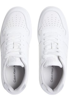 Tenis Blanco Basket De Cuero Calvin Klein
