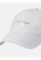 Gorra Blanca De Algodón Con Monograma Bordado Calvin Klein de Calvin Klein