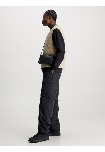 Bolso De Mano Con Logo Hombre Negro Calvin Klein