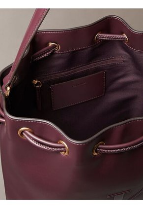 Bolso Marrón Saco Con Logo Monograma Grabado Calvin Klein