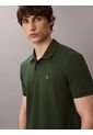 Polo Verde Clásico De Piqué De Algodón Calvin Klein de Calvin Klein