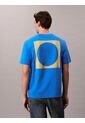 Camiseta Azul Con Logo Estampado En Alineado Derecho Calvin Klein de Calvin Klein