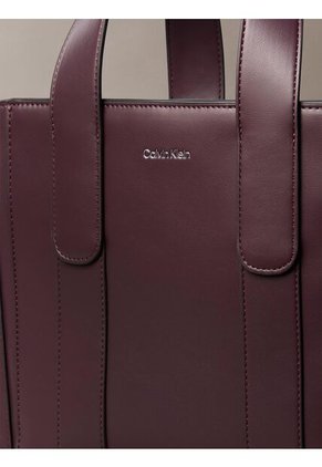 Tote Marrón Bag Pequeño De Jacquard Con Logo Calvin Klein