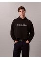Buzo Negro Con Capota De Felpa Premium Con Logo Estampado Calvin Klein de Calvin Klein