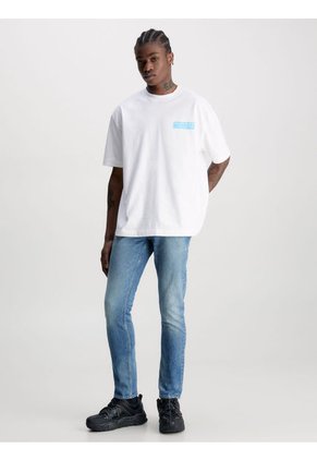 Jeans Con Ajuste Slim Hombre Azul Calvin Klein