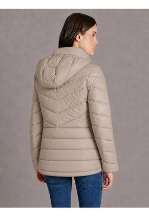 Chaqueta Beige Corta Ultraligera Con Relleno De Plumón Calvin Klein