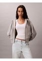 Buzo Gris Cropped Con Cierre De Cremallera Calvin Klein de Calvin Klein