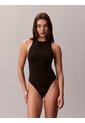 Bodysuit Negro Ajustado De Control - Icon Cotton Modal Calvin Klein de Calvin Klein