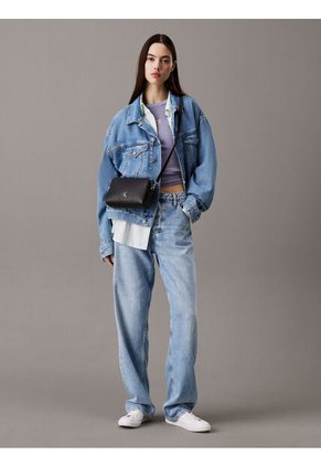 Bolso Negro Cruzado Camera Minimal Monogram Calvin Klein