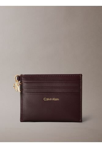 Tarjetero Marrón De Cuero Con Cremallera Calvin Klein Calvin Klein