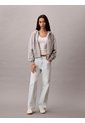 Buzo Gris Cropped Con Cierre De Cremallera Calvin Klein de Calvin Klein