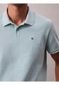 Polo Celeste Clásico De Piqué De Algodón Calvin Klein de Calvin Klein