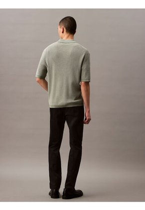 Pantalón Negro Chino Slim De Tejido Elástico Calvin Klein