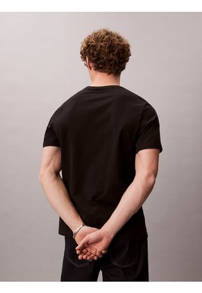 Camiseta Negra Con Micro Logo Calvin Klein
