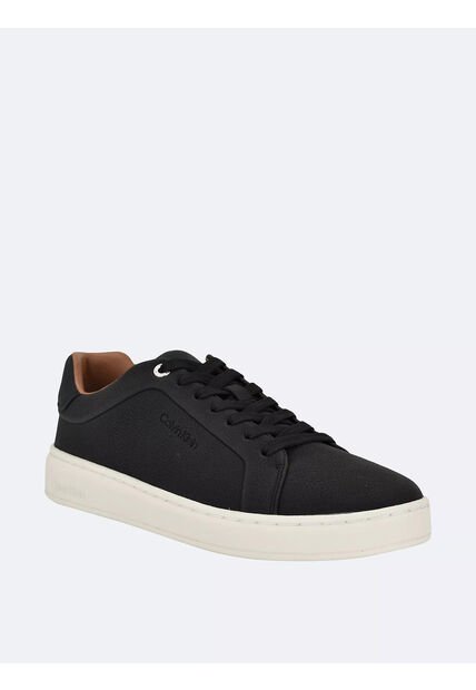 Tenis Negro De Corte Bajo Con Suela De Plataforma Calvin Klein
