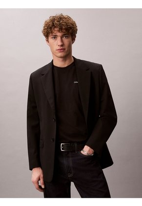 Camiseta Negra Con Micro Logo Calvin Klein