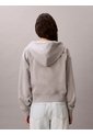 Buzo Gris Cropped Con Cierre De Cremallera Calvin Klein de Calvin Klein