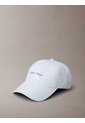 Gorra Celeste De Algodón Con Monograma Bordado Calvin Klein de Calvin Klein