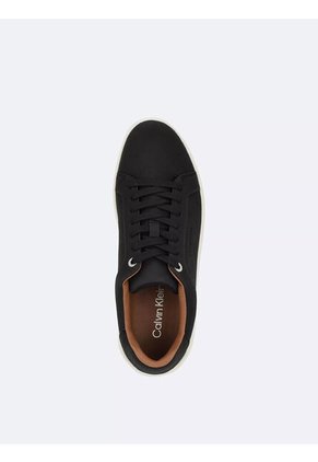 Tenis Negro De Corte Bajo Con Suela De Plataforma Calvin Klein