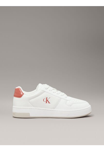 Tenis Blanco Basket De Cuero Calvin Klein