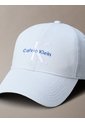 Gorra Celeste De Algodón Con Monograma Bordado Calvin Klein de Calvin Klein