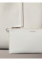 Bolso Blanco Tote Con Logo Monograma Con Bolsito Calvin Klein de Calvin Klein