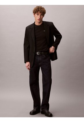 Camiseta Negra Con Micro Logo Calvin Klein