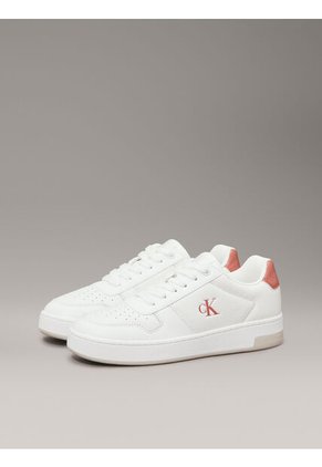 Tenis Blanco Basket De Cuero Calvin Klein
