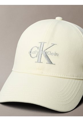 Gorra Verde De Béisbol Con Logo Monograma Bordado Calvin Klein