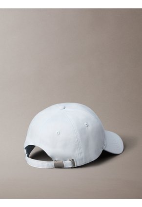 Gorra Celeste De Algodón Con Monograma Bordado Calvin Klein