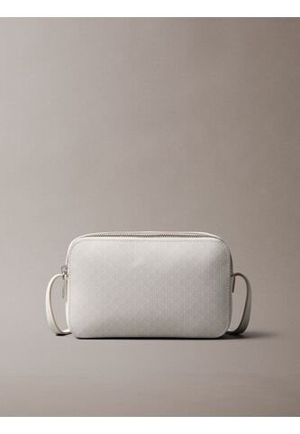 Bolso Blanco Cruzado Con Logo Monograma En Todo El Artículo Calvin Klein Calvin Klein