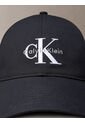 Gorra Negra De Algodón Con Monograma Bordado Calvin Klein de Calvin Klein