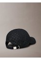 Gorra Negra Con Estampado De Monograma Calvin Klein de Calvin Klein