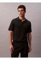 Polo Negro De Algodón Pima Calvin Klein de Calvin Klein