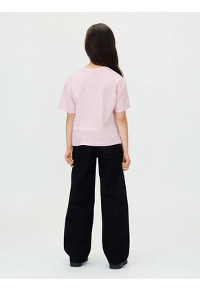 Camiseta Morado Corta Con Monograma Con Acabado Brillante Calvin Klein