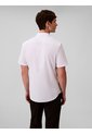 Camisa Blanca Slim De Manga Corta Calvin Klein de Calvin Klein